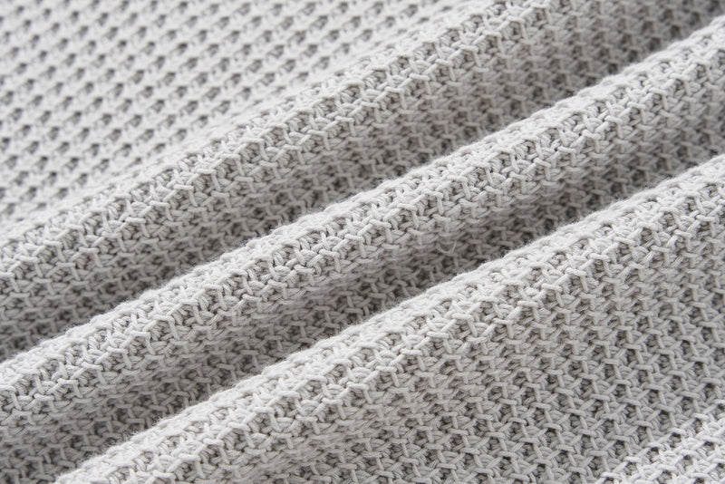 寬鬆的珠地網眼針織開襟衫，可隨意穿著 250203