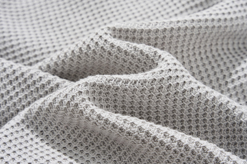 寬鬆的珠地網眼針織開襟衫，可隨意穿著 250203