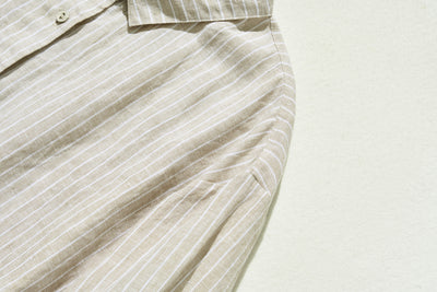 A sophisticated shirt dress made from 100% linen with long sleeves. Product code: 240904 