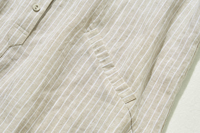 A sophisticated shirt dress made from 100% linen with long sleeves. Product code: 240904 