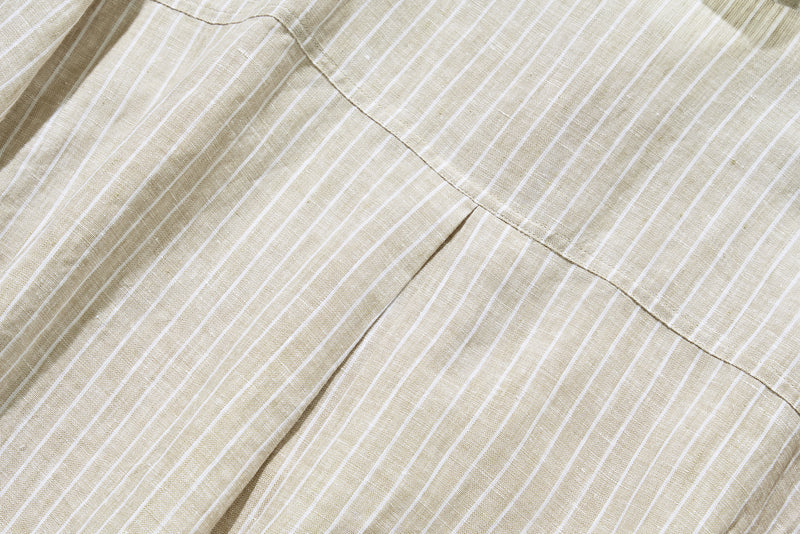 A sophisticated shirt dress made from 100% linen with long sleeves. Product code: 240904 