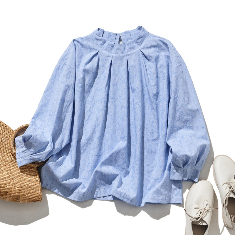 A tucked blouse that&