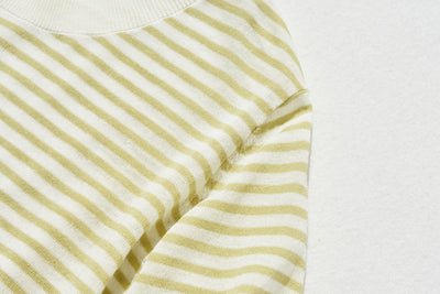 期間內10%折扣★經防紫外線加工，即使在盛夏也倍感舒適！條紋針織 夏季針織 240515