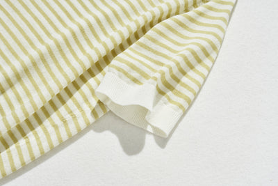 期間內10%折扣★經防紫外線加工，即使在盛夏也倍感舒適！條紋針織 夏季針織 240515