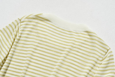 期間內10%折扣★經防紫外線加工，即使在盛夏也倍感舒適！條紋針織 夏季針織 240515