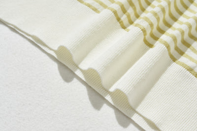 期間內10%折扣★經防紫外線加工，即使在盛夏也倍感舒適！條紋針織 夏季針織 240515