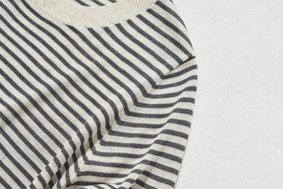 期間內10%折扣★經防紫外線加工，即使在盛夏也倍感舒適！條紋針織 夏季針織 240515