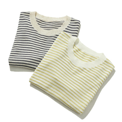 期間內10%折扣★經防紫外線加工，即使在盛夏也倍感舒適！條紋針織 夏季針織 240515