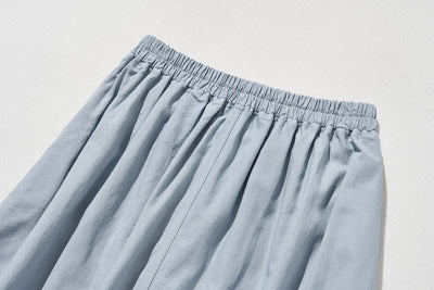 A beautiful skirt with a soft, flowing, and beautiful drape. Cotton linen skirt. Long skirt 210807