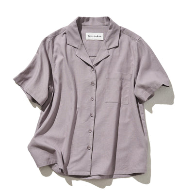 棉麻開領襯衫 220511，您想每天穿著這款舒適的單品。