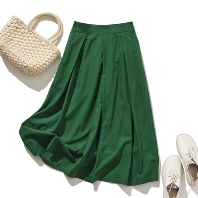 A beautiful skirt with a soft, flowing, and beautiful drape. Cotton linen skirt. Long skirt 210807