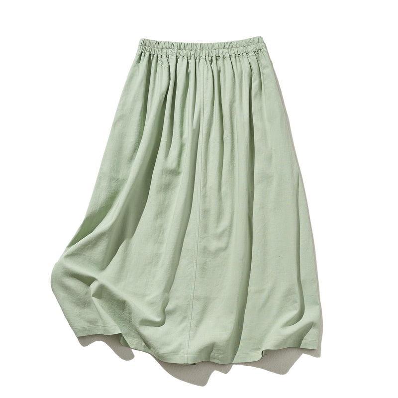 A beautiful skirt with a soft, flowing, and beautiful drape. Cotton linen skirt. Long skirt 210807