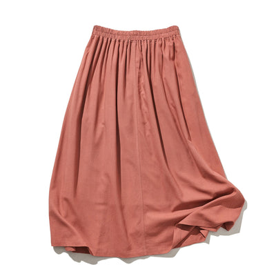 A beautiful skirt with a soft, flowing, and beautiful drape. Cotton linen skirt. Long skirt 210807