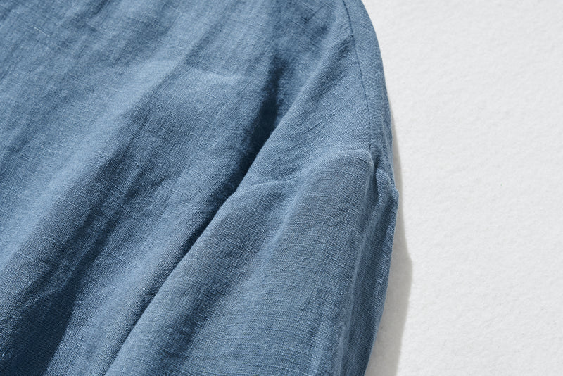 100% 亞麻無色開襟衫，可輕鬆融入您的日常服裝 230506