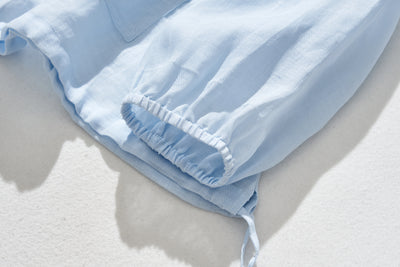 涼し気な雰囲気が魅力のリネン素材のブルゾン　フード付き　ライトアウター   230613