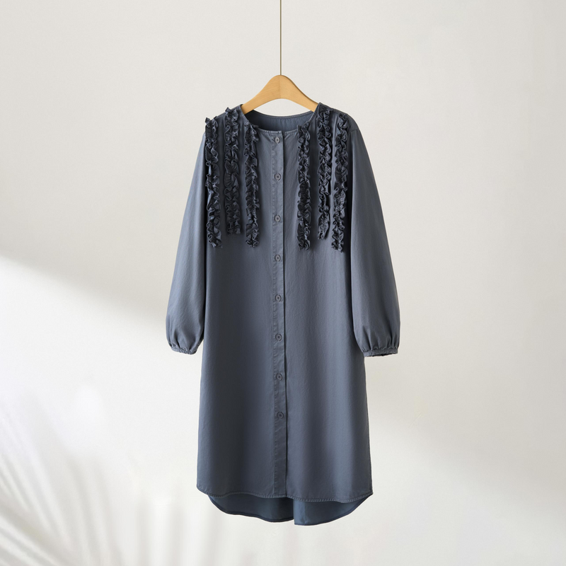 一款能滿足您時尚品味的荷葉邊設計外套。