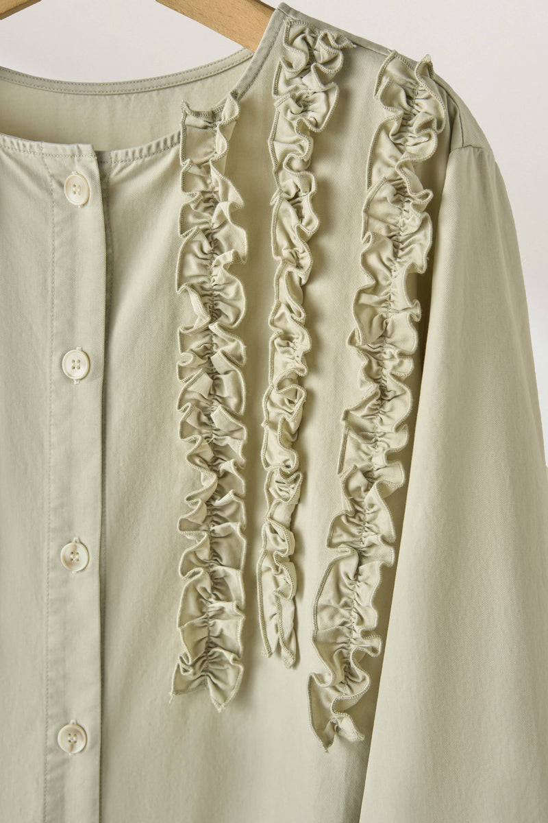 一款能滿足您時尚品味的荷葉邊設計外套。