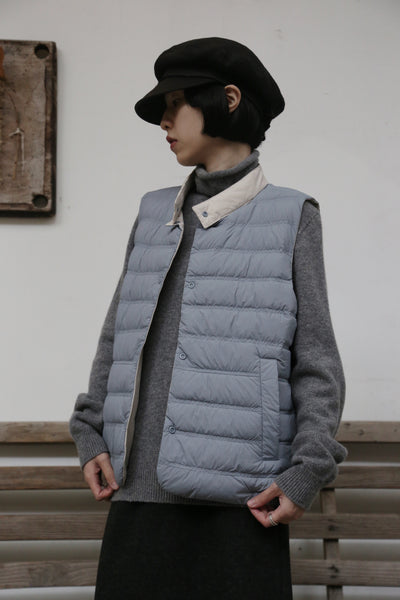 【両面着用できるダウンベスト】寒い季節の必須アイテム！秋冬ダウンベスト　　251109