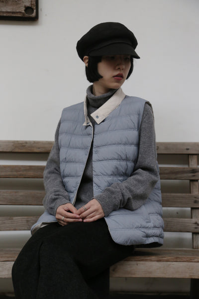 【両面着用できるダウンベスト】寒い季節の必須アイテム！秋冬ダウンベスト　　251109