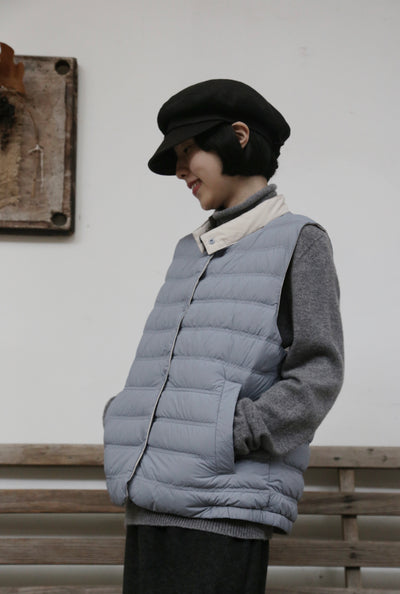 【両面着用できるダウンベスト】寒い季節の必須アイテム！秋冬ダウンベスト　　251109