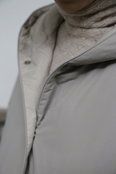 1枚で2つの魅力！ふんわりショールカラー　リバーシブルダウン　ダウンコート　 251108