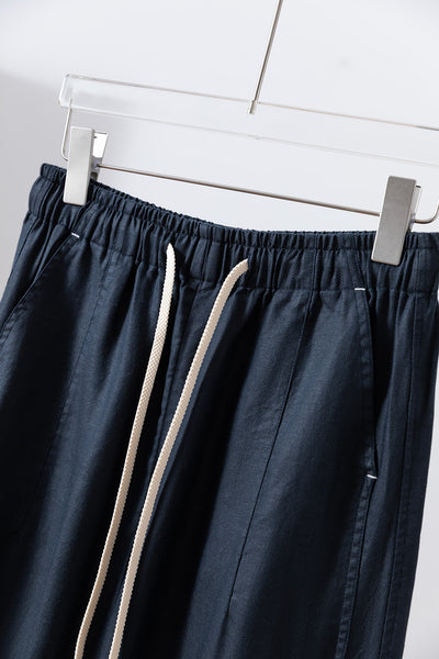 年間を通じて快適に着用できるワイドパンツ　シワになりにくいロングパンツ　　250904