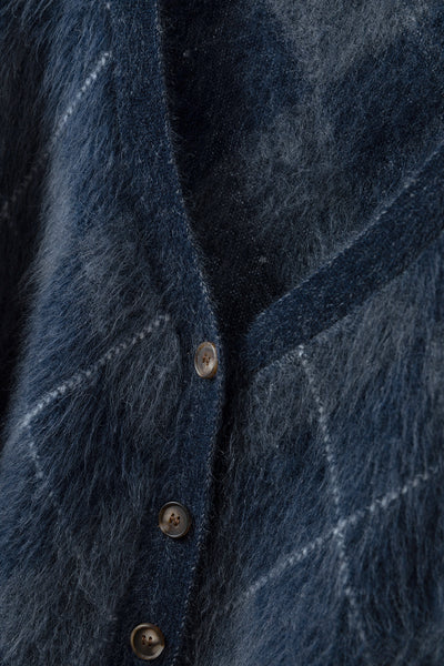 防寒性とおしゃれさを兼ね備えた、秋冬の必須アイテム ウールとカシミヤ混カーディガン　251124