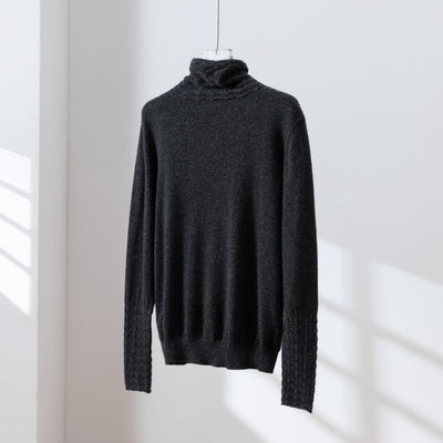 温かさと上質さを兼ね備えた、冬の必須タートルネックニット　ウールニット　セーター　四色　251110