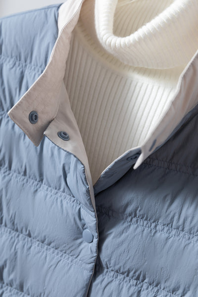 Lightweight and warm reversible down jacket/coat 251107