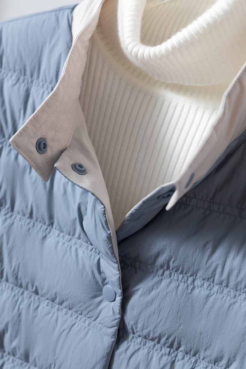 Lightweight and warm reversible down jacket/coat 251107