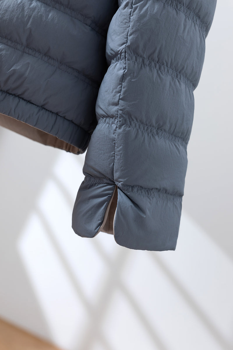 Lightweight and warm reversible down jacket/coat 251107