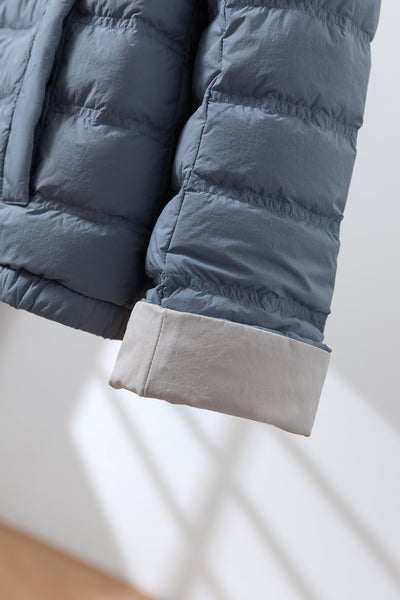 Lightweight and warm reversible down jacket/coat 251107