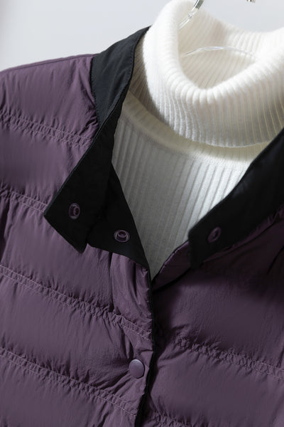 Lightweight and warm reversible down jacket/coat 251107