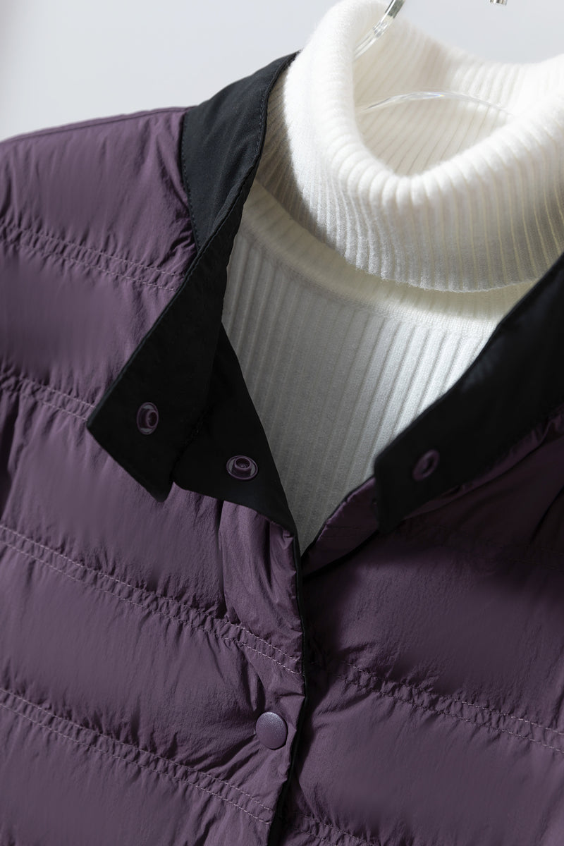 Lightweight and warm reversible down jacket/coat 251107