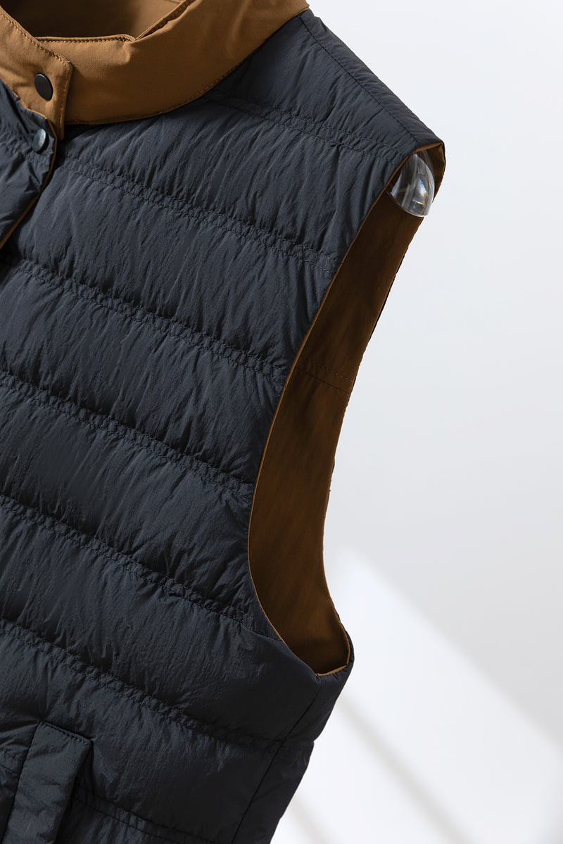 【両面着用できるダウンベスト】寒い季節の必須アイテム！秋冬ダウンベスト　　251109