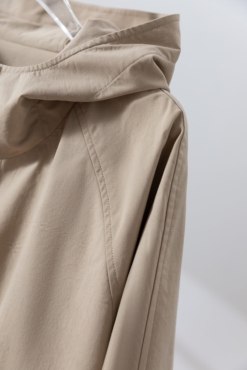 「理想の1枚」立体フードがおしゃれな、ポケットデザインのショートブルゾン　アウター　251001-1