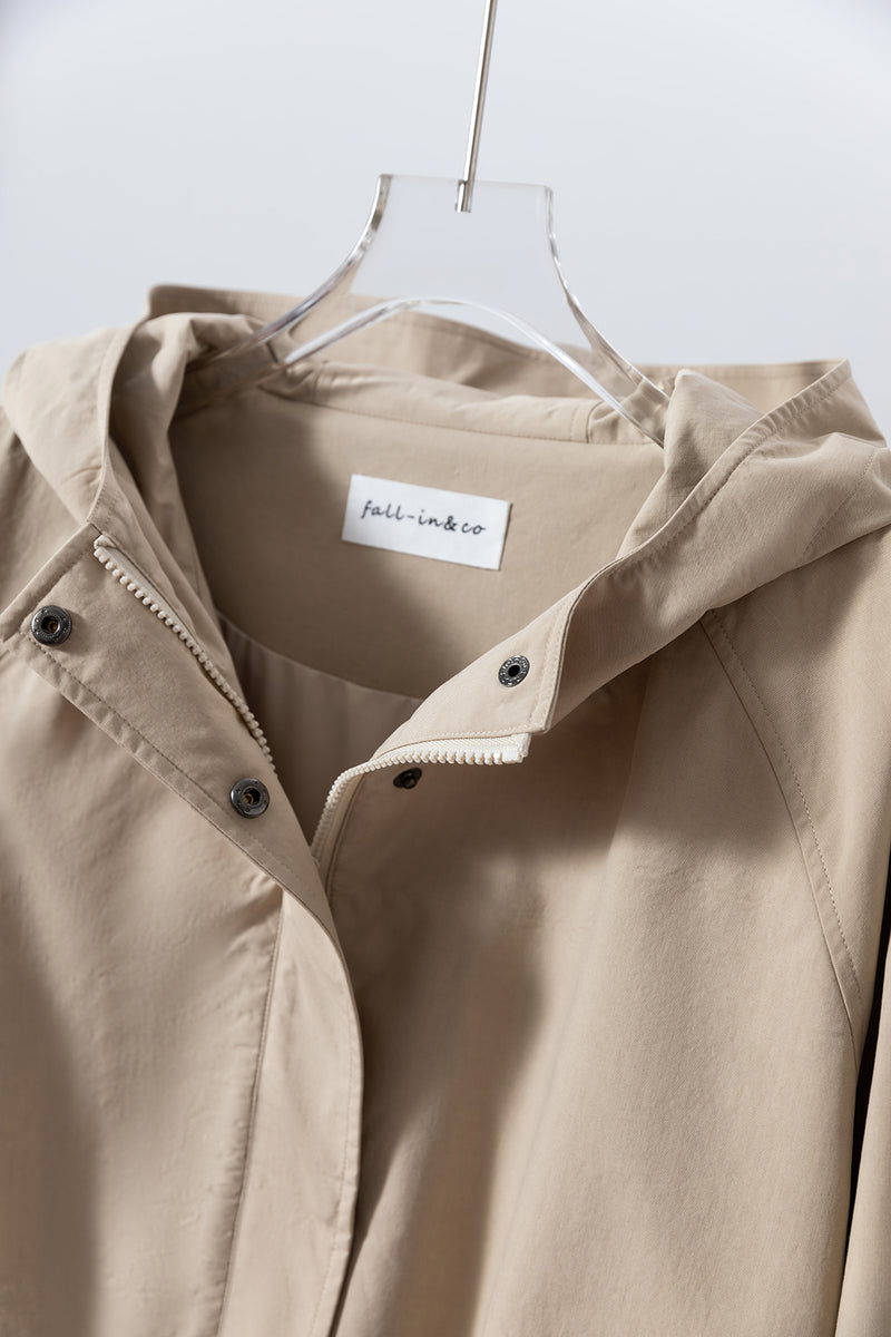 「理想の1枚」立体フードがおしゃれな、ポケットデザインのショートブルゾン　アウター　251001-1