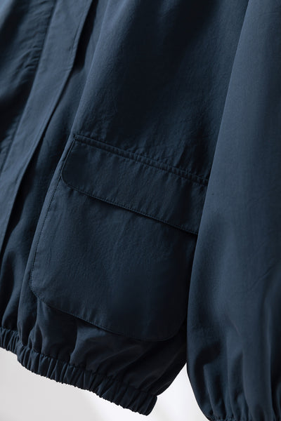 「理想の1枚」立体フードがおしゃれな、ポケットデザインのショートブルゾン　アウター　251001-1