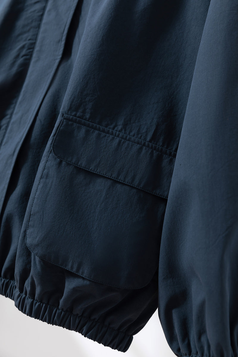 「理想の1枚」立体フードがおしゃれな、ポケットデザインのショートブルゾン　アウター　251001-1