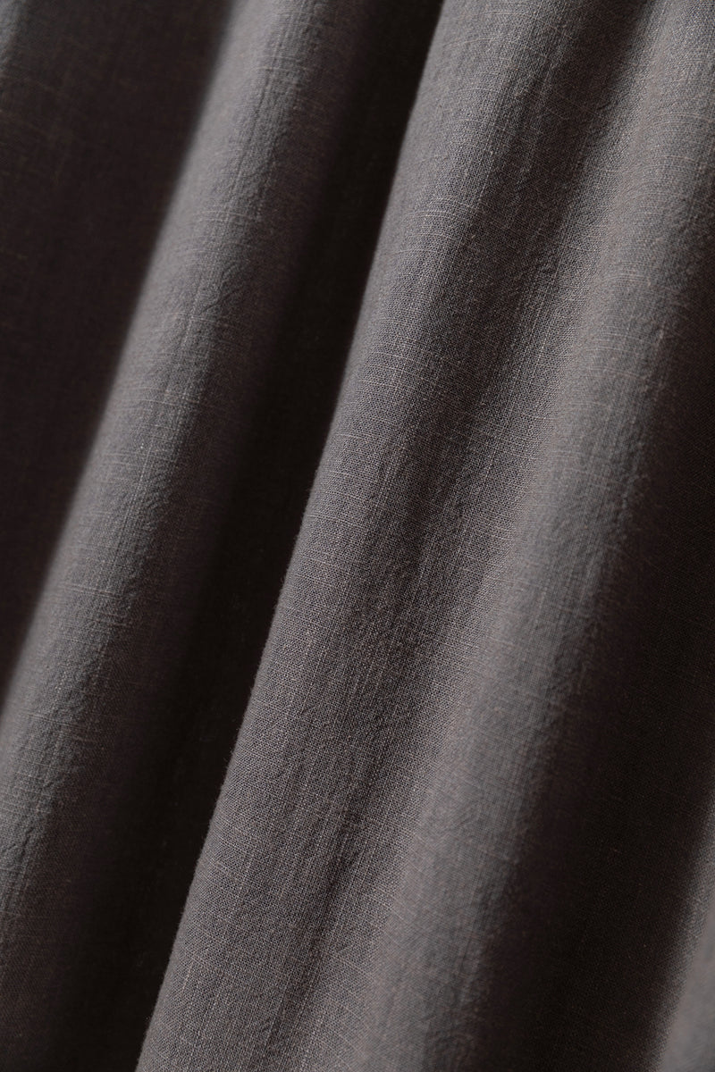 Create a sophisticated and cute look for adults. Round collar dress, long dress, linen dress 250918