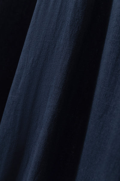 Create a sophisticated and cute look for adults. Round collar dress, long dress, linen dress 250918