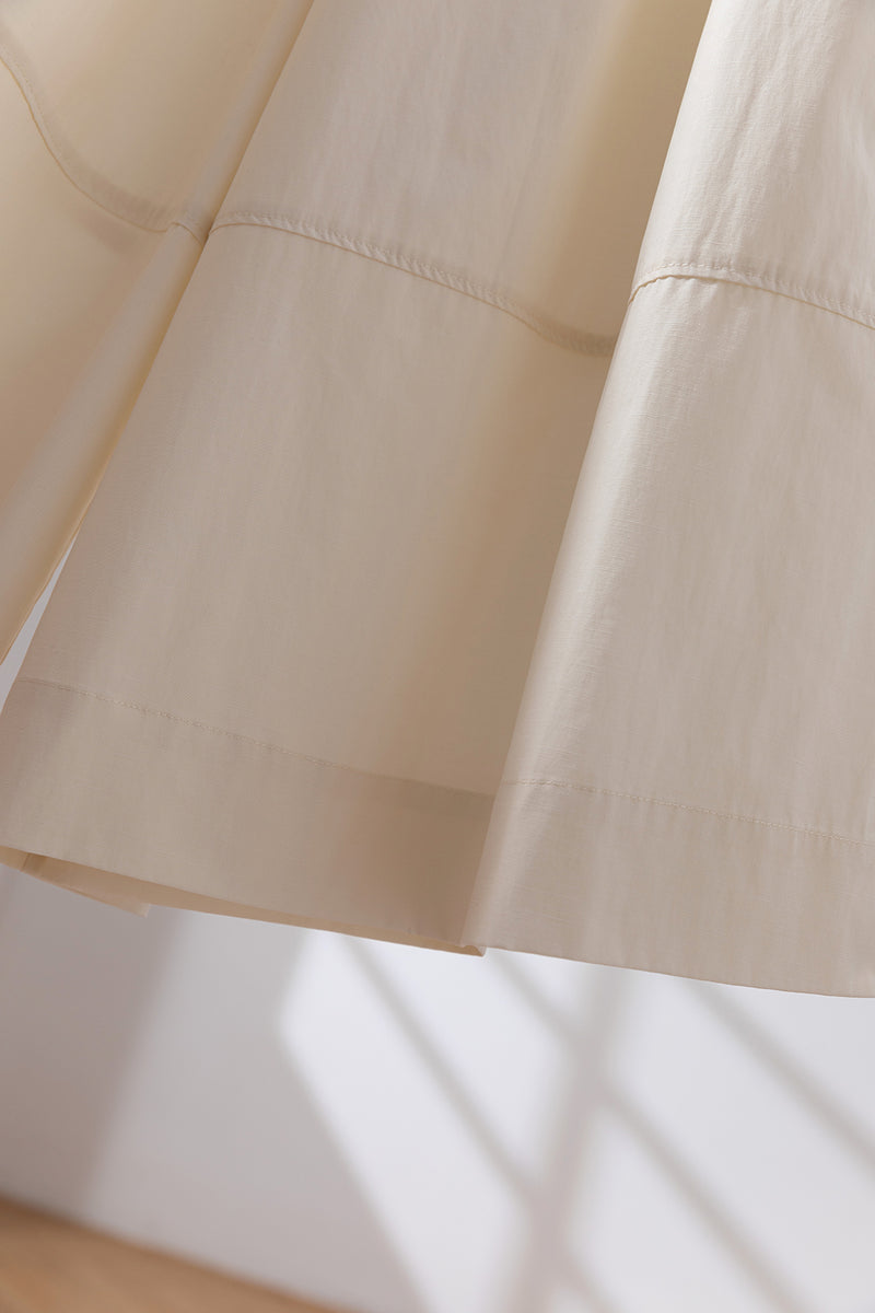 Wide-leg pants with the elegance of a skirt. Perfect for year-round wear. Eco-friendly lyocell and cotton flared wide pants. Product code: 250804