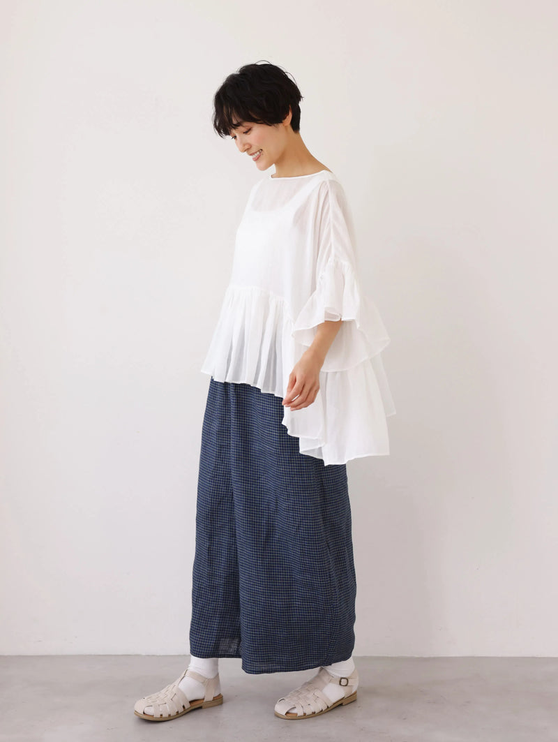 ふんわりエアリーポトップ プルオーバータイプ 麻100％　　250709