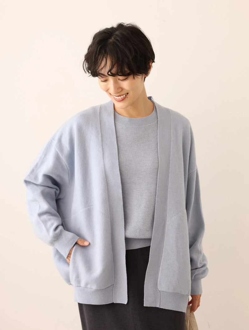 穿上它就能讓您看起來很棒的羊毛開襟衫。 