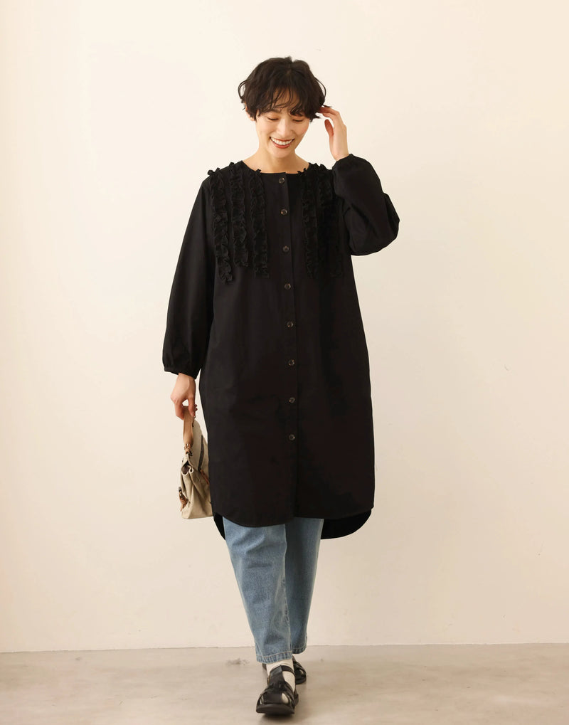 一款能滿足您時尚品味的荷葉邊設計外套。