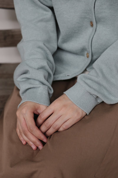 心地よい着心地の年中愛用ニットカーディガン 　コットンリネン カーディガン　251013