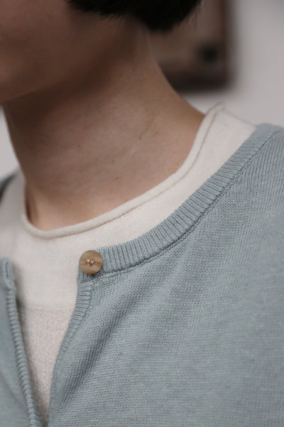 心地よい着心地の年中愛用ニットカーディガン 　コットンリネン カーディガン　251013