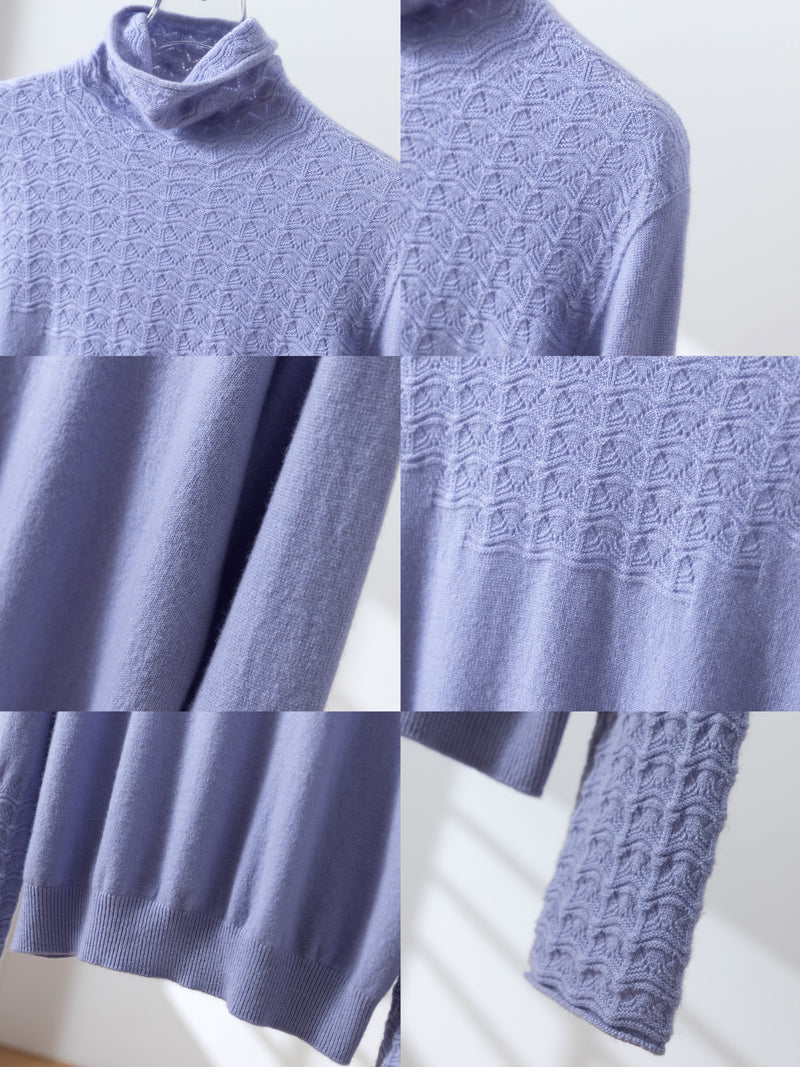 温かさと上質さを兼ね備えた、冬の必須タートルネックニット　ウールニット　セーター　四色　251110