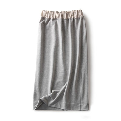 Easy to wear and looks neat. Sweat skirt/long skirt 210905 