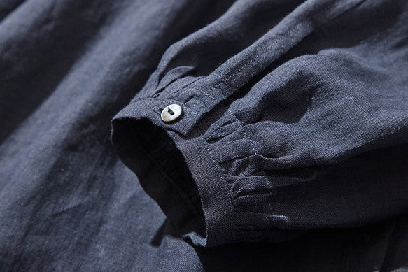 亞麻襯衫 亞麻長袖 220606 可搭配多種服裝